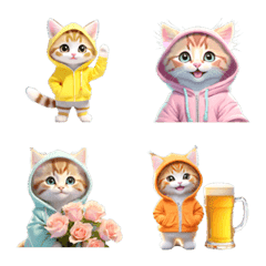 Hoodie Kitten Emoji