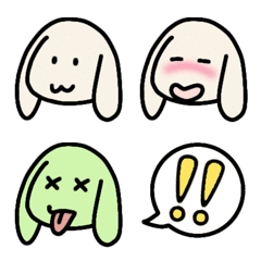 Rabbit emoji that looks like a dog