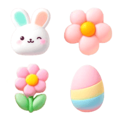 Happy Easter Marshmallow Emoji 2