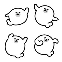 Smiling seal dancing emoji