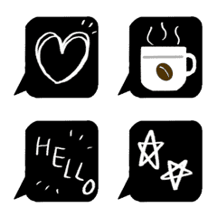 Convenient Monochrome Animated Emojis