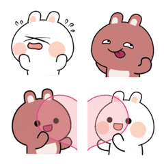Funny Bunny Love Emoji