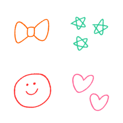 pastel colour line drawing Emoji