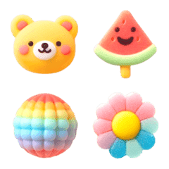 Bear Colorful Emoji 3