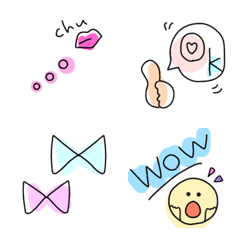 colorful simple everyday emoji