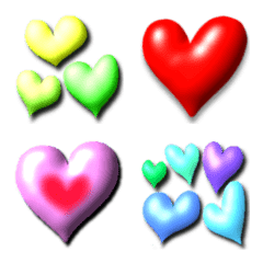 Lots of moving heart emojis