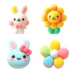 Rabbit Colorful Emoji 3
