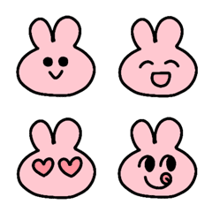 pink rabbit Emoji!
