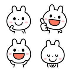 Animation Emoji of the cute rabbit