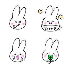 colorful cute yeareveryday rabbit emoji