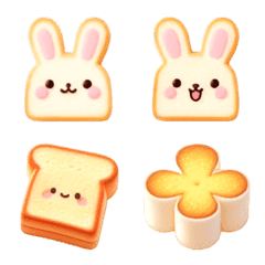 Rabbit Toast Emoji 3