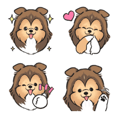Mofumofu sheltie emoji