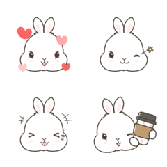 Easy to use simple rabbit Emoji