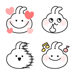 Emoji of a simple expression of a rabbit