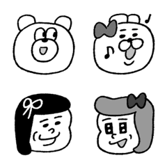 utapero Emoji 2 monochrome