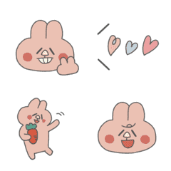 Moving cute rabbit daily Emoji