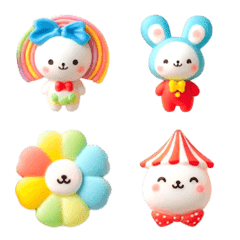 Rabbit Colorful Emoji 5