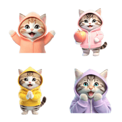 Hoodie Kitten Emoji 2