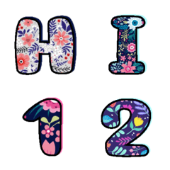 Emoji Eng number flower