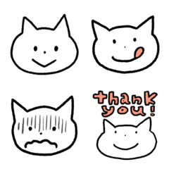 Easygoing Cat with various expressions