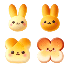 Rabbit Bread Emoji 6