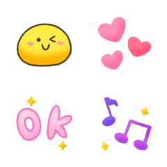 Fluffy and cute face emoji