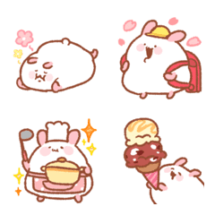 Fluffy! Rabbit's daily emoji