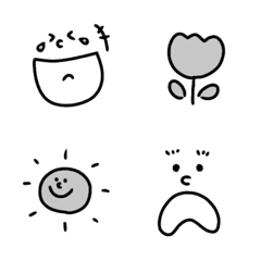 simple monochrome emoji..