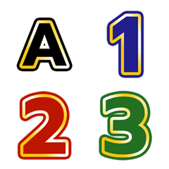 140icon++ Classic number+ABC emoji