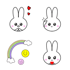 many rabbit everyday emoji