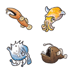 深海魚の日常2（絵文字）