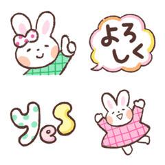 Everyday use pastel colored rabbit Emoji