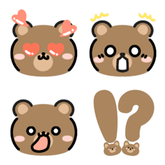Bear emotion emoji
