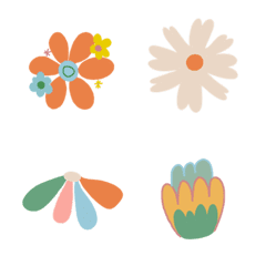 Emoji Flower:colorful flower:cute flower