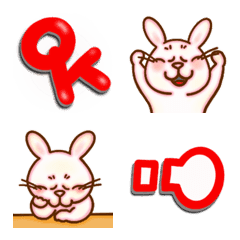 Pink Rabbit Lily Emoji