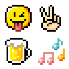 Smileys and small items pixel art