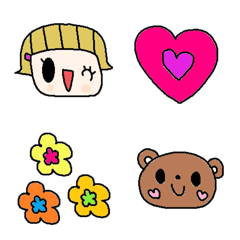 (Various emoji 651adult cute simple)