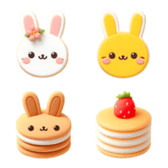 Rabbit Pancake Emoji 6