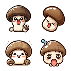 Emoji Section - Cute Mushroom