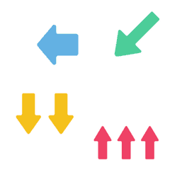 [Move]Versatile & simple arrow emoji set