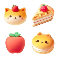 Cat Apple Pie Emoji