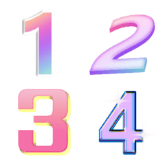 Classic number animation emoji 2