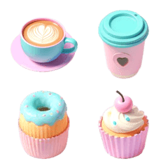 Cafe Pastel Emoji