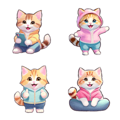 Hoodie Kitten Emoji [Anime]