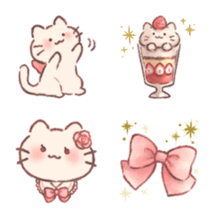 Fluffy and cute and Cat Emoji 2