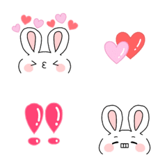 Lovely Rabbit simple Emoji