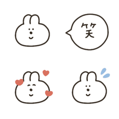rabbit & speech bubble mini Emoji