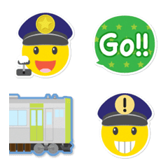 Station staff smiley alphabet