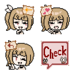 Mini character's pixel art Emoji C