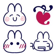 Stylish line drawing 5 rabbit
